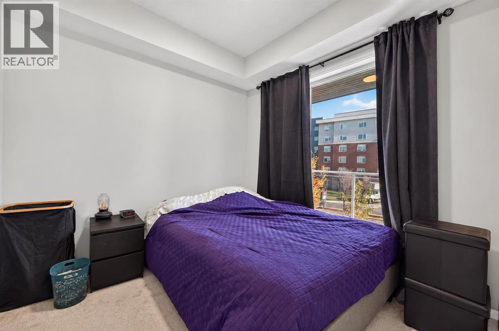 primary bedroom with large window