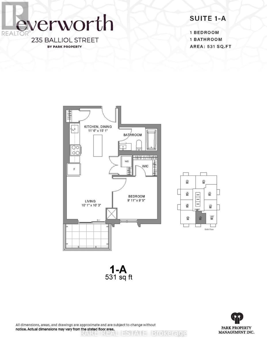1407 - 235 BALLIOLL STREET, Toronto (Mount Pleasant West)
