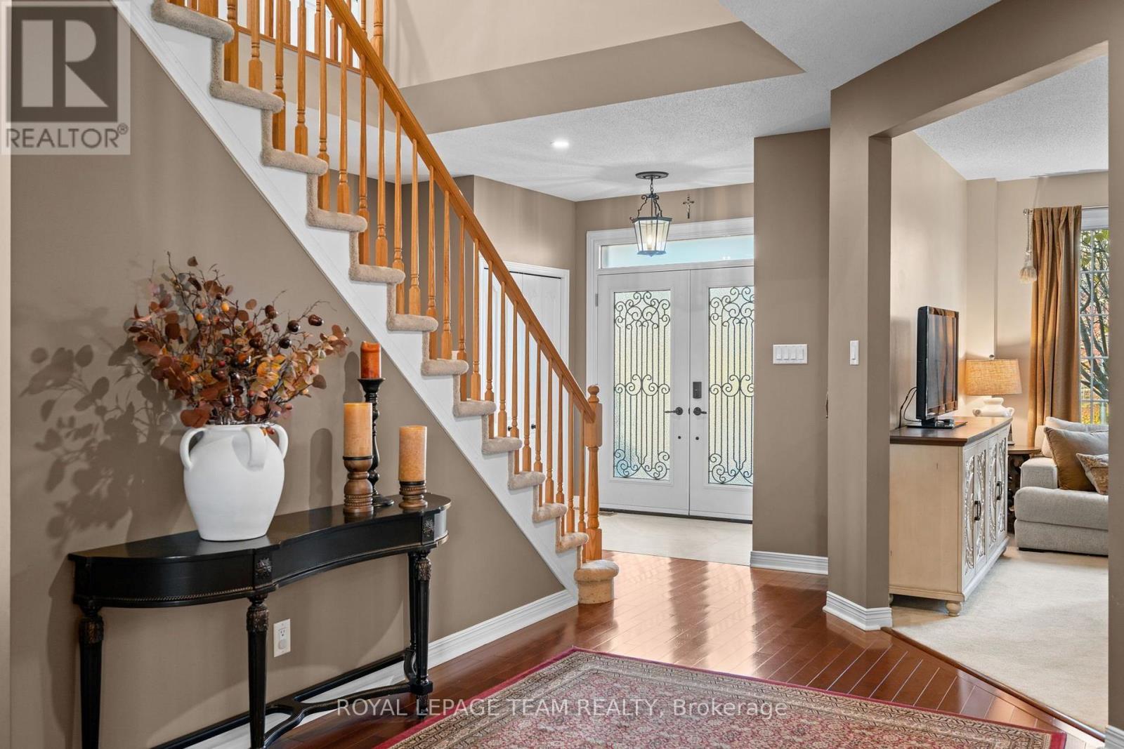 Elegant double door entryway