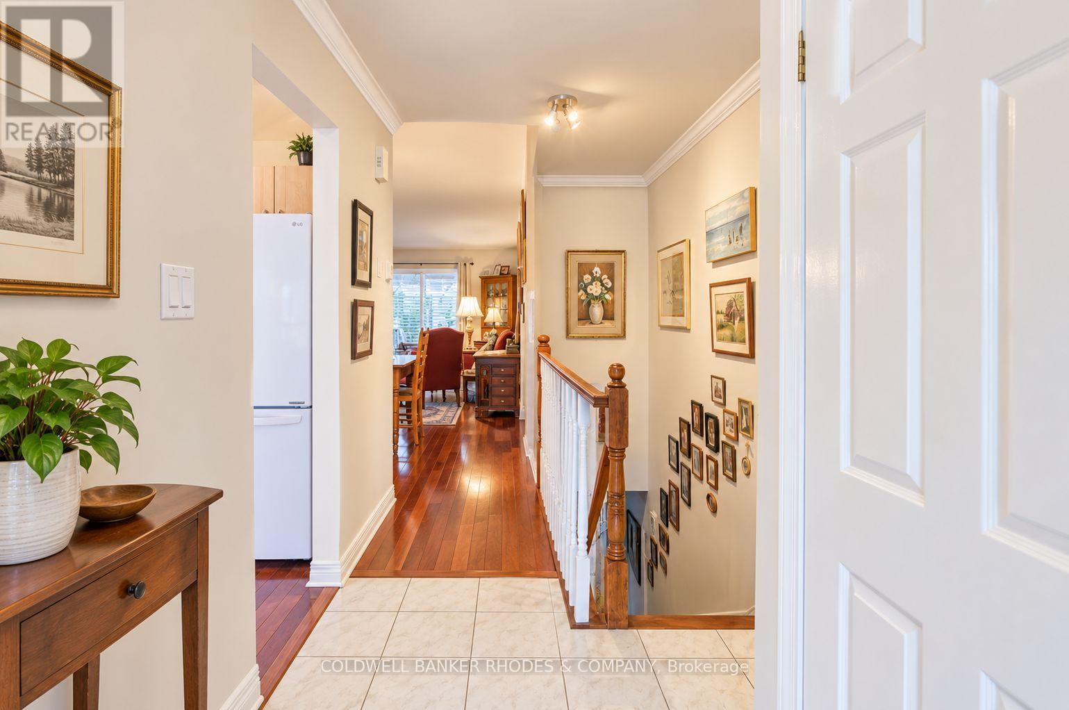 Virtually staged front entrance of home
