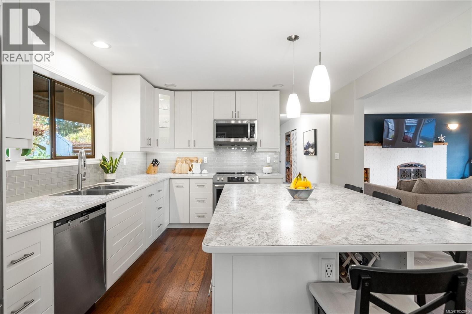 Updated kitchen with island