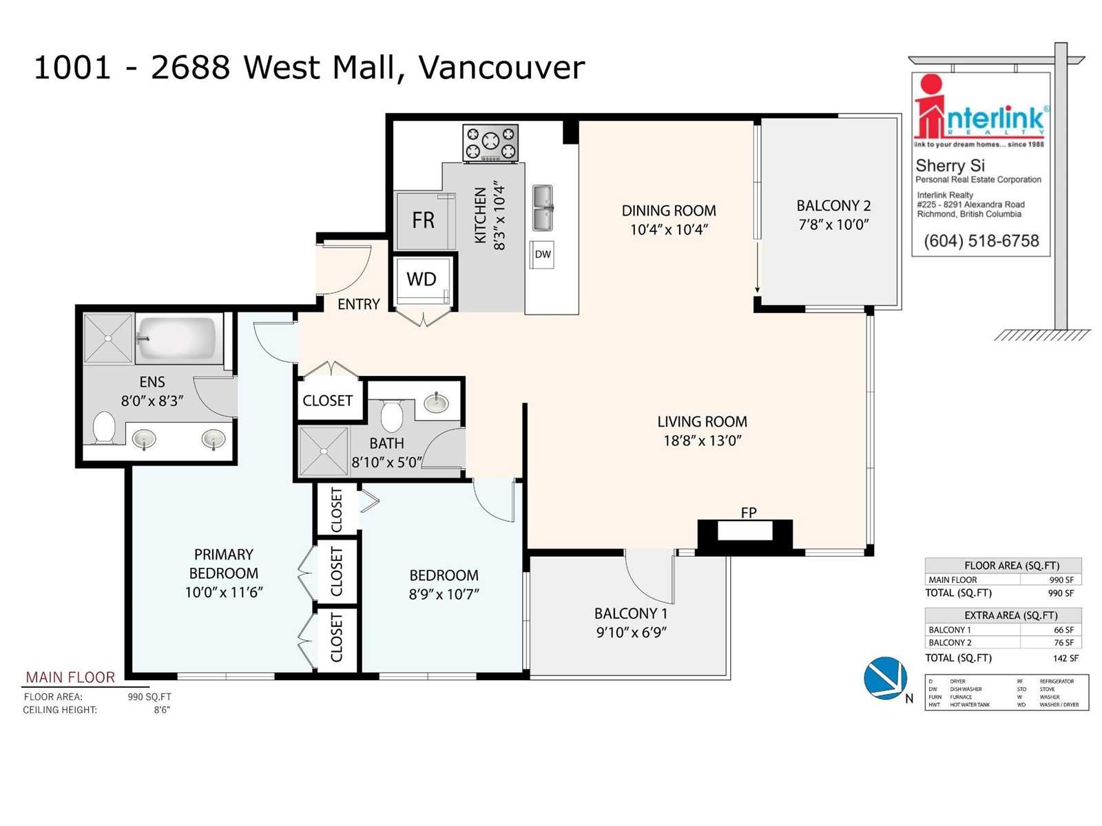 1001 2688 West Mall, Vancouver, British Columbia  V6T 2J8 - Photo 25 - R2769617