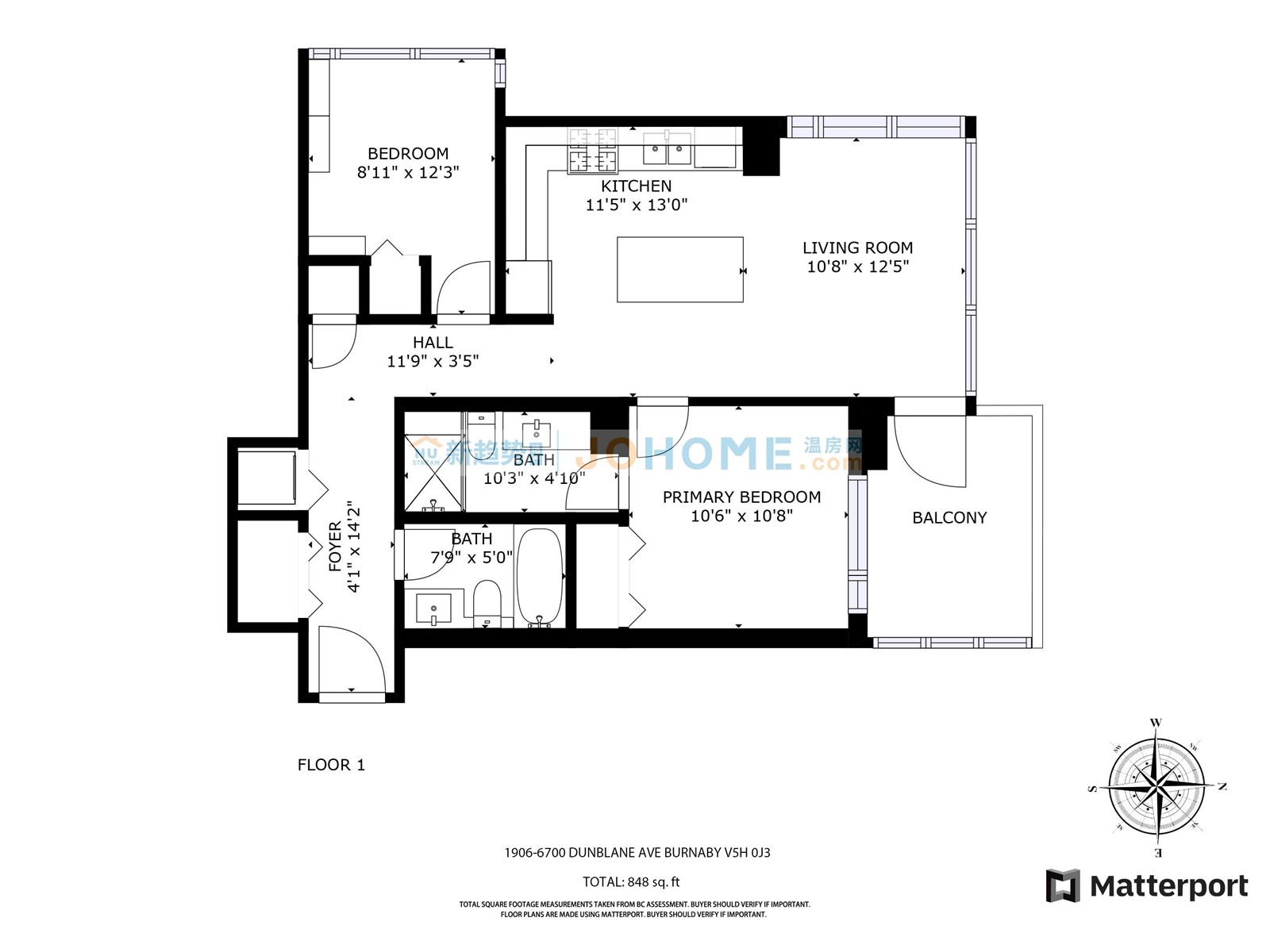 1906 6700 Dunblane Avenue, Burnaby, British Columbia  V5H 0J3 - Photo 33 - R2781498