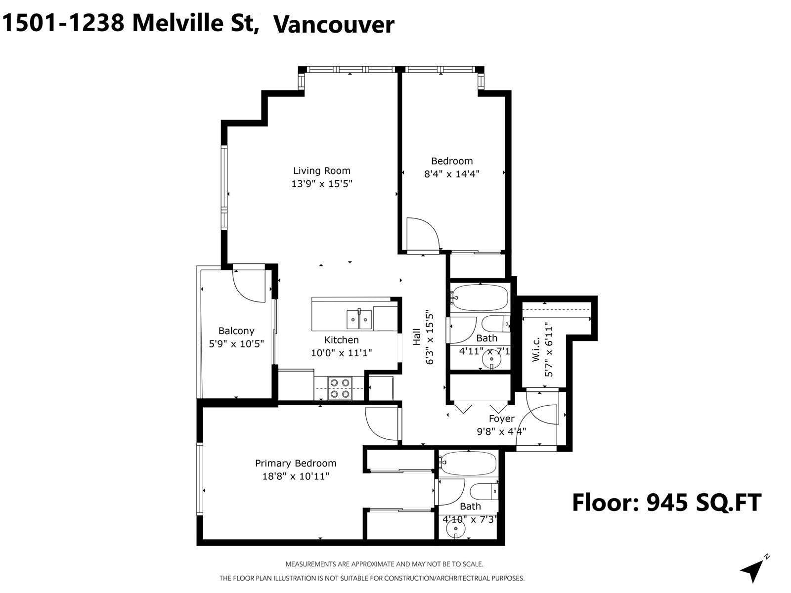 1501 1238 Melville Street, Vancouver, British Columbia  V6E 4N2 - Photo 40 - R2780245