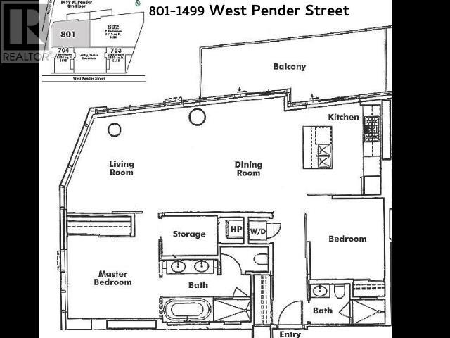 801 1499 W Pender Street, Vancouver, British Columbia  V6G 0A7 - Photo 10 - R2778601