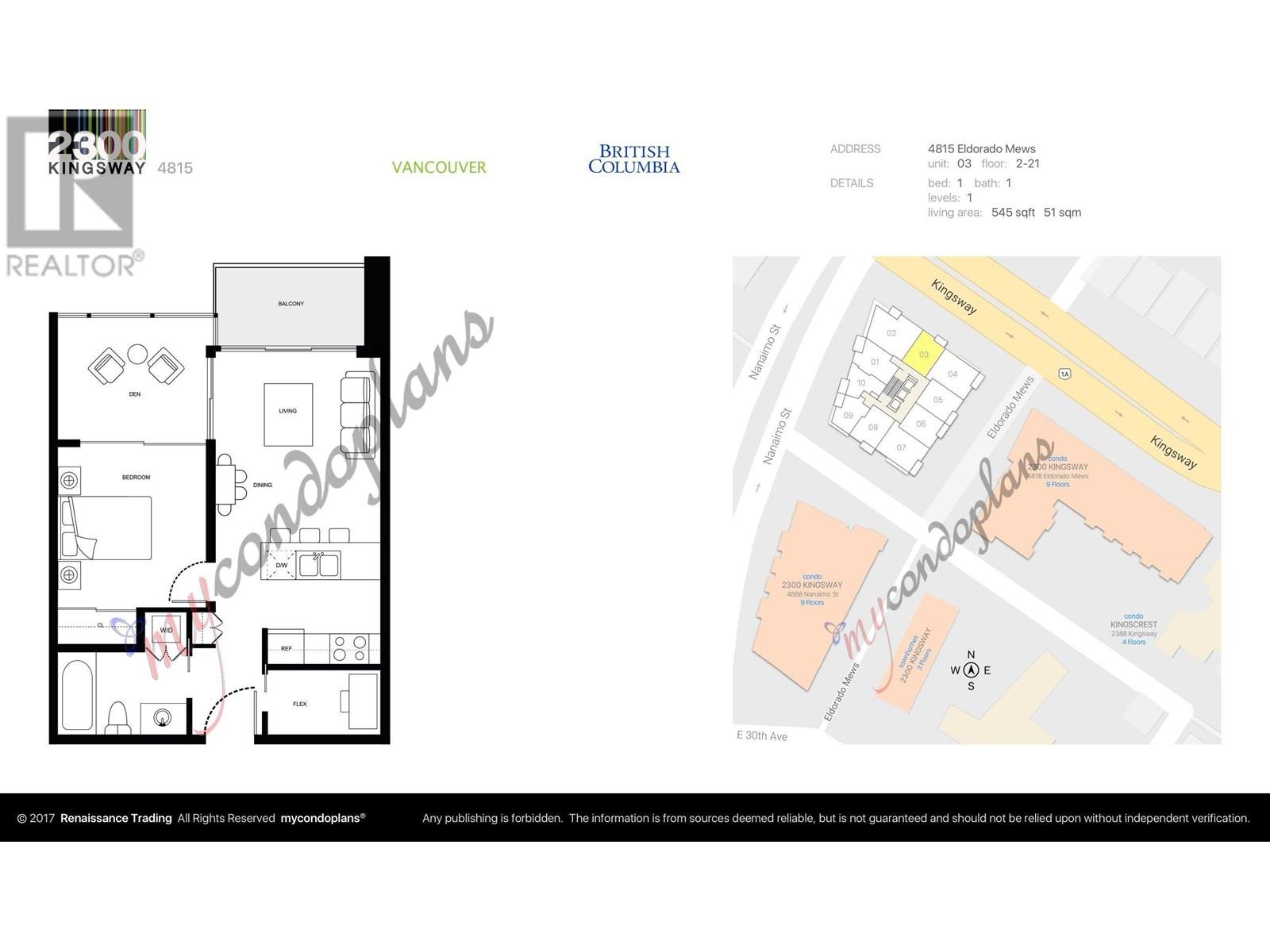 1603 4815 Eldorado Mews, Vancouver, British Columbia  V5R 0B2 - Photo 8 - R2794027