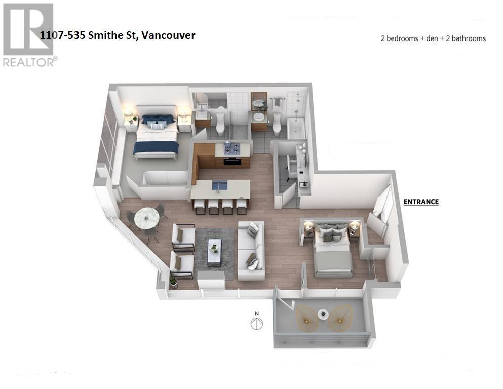 1107 535 Smithe Street, Vancouver, British Columbia  V6B 0H2 - Photo 6 - R2796442