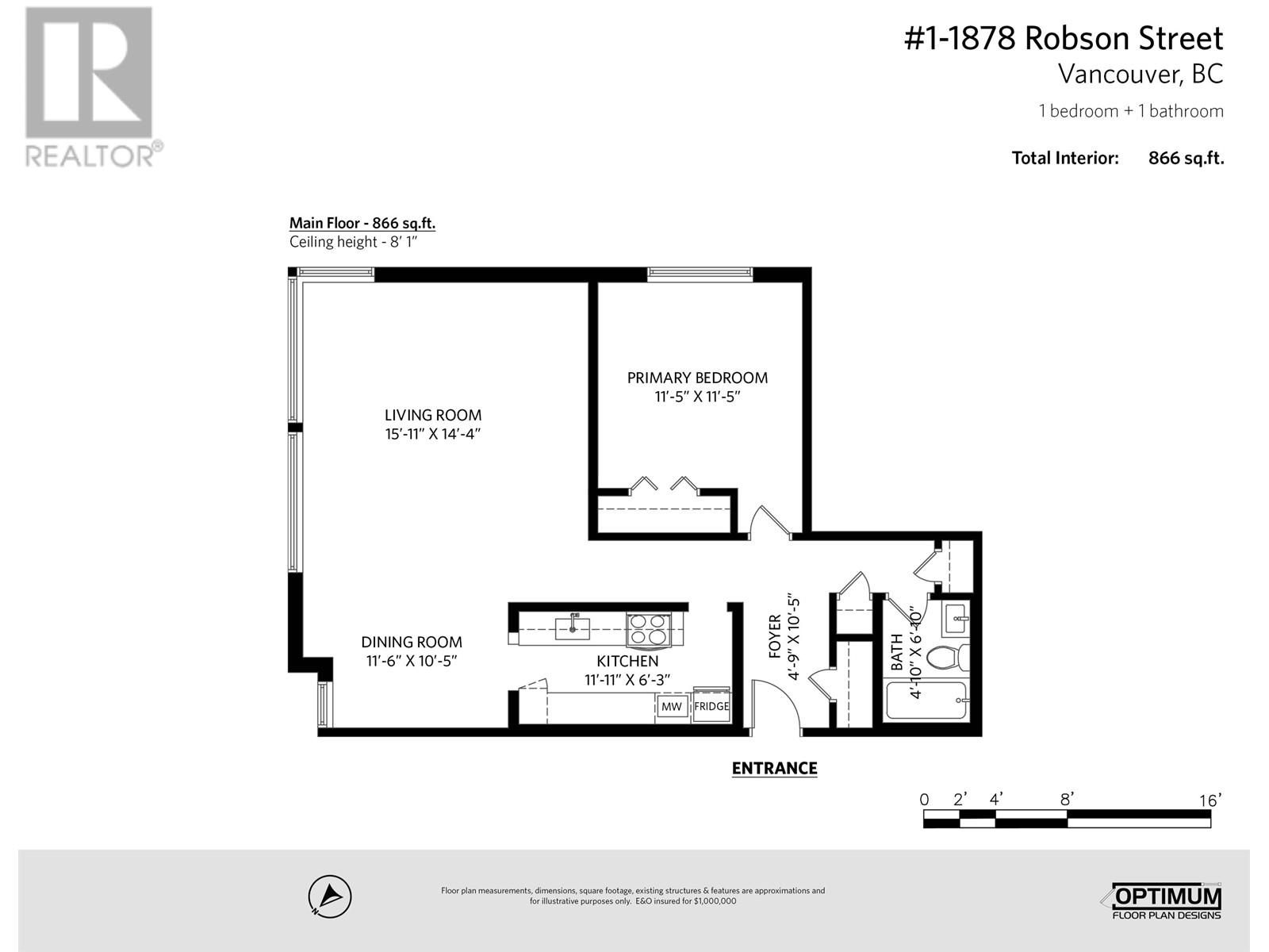1 1878 Robson Street, Vancouver, British Columbia  V6G 1E3 - Photo 25 - R2800010