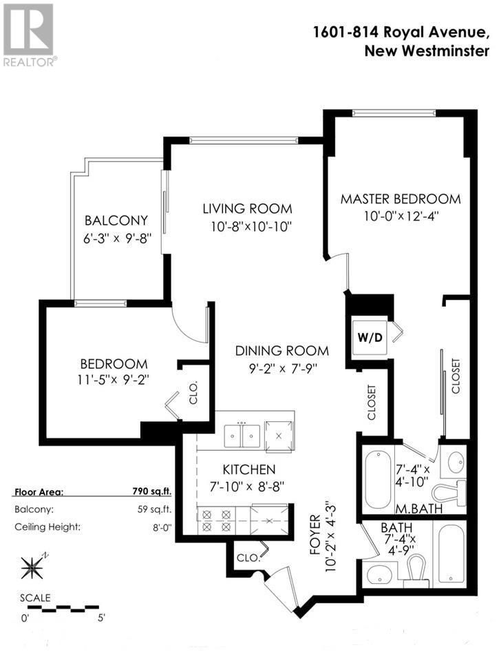 1601 814 Royal Avenue, New Westminster, British Columbia  V3M 1J9 - Photo 9 - R2799472