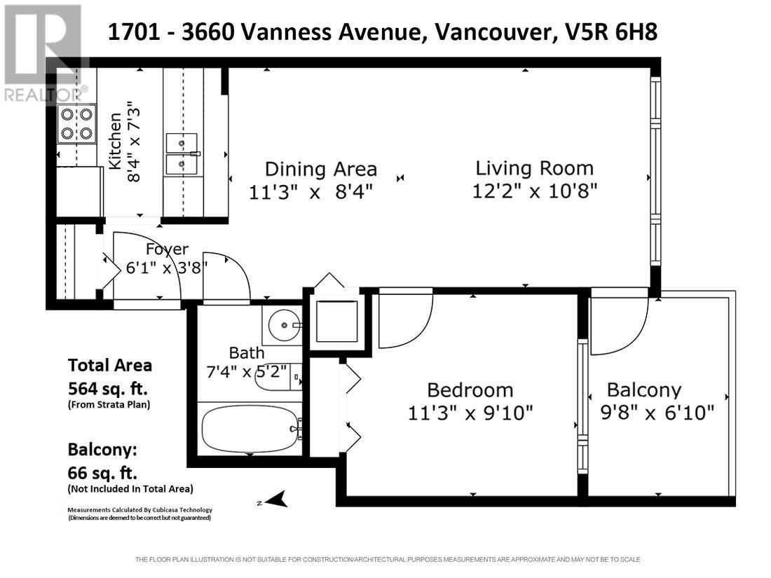 1701 3660 Vanness Avenue, Vancouver, British Columbia  V5R 6H8 - Photo 17 - R2806533