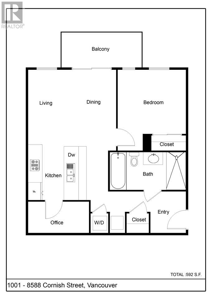 1001 8588 Cornish Street, Vancouver, British Columbia  V6P 0C1 - Photo 9 - R2807888