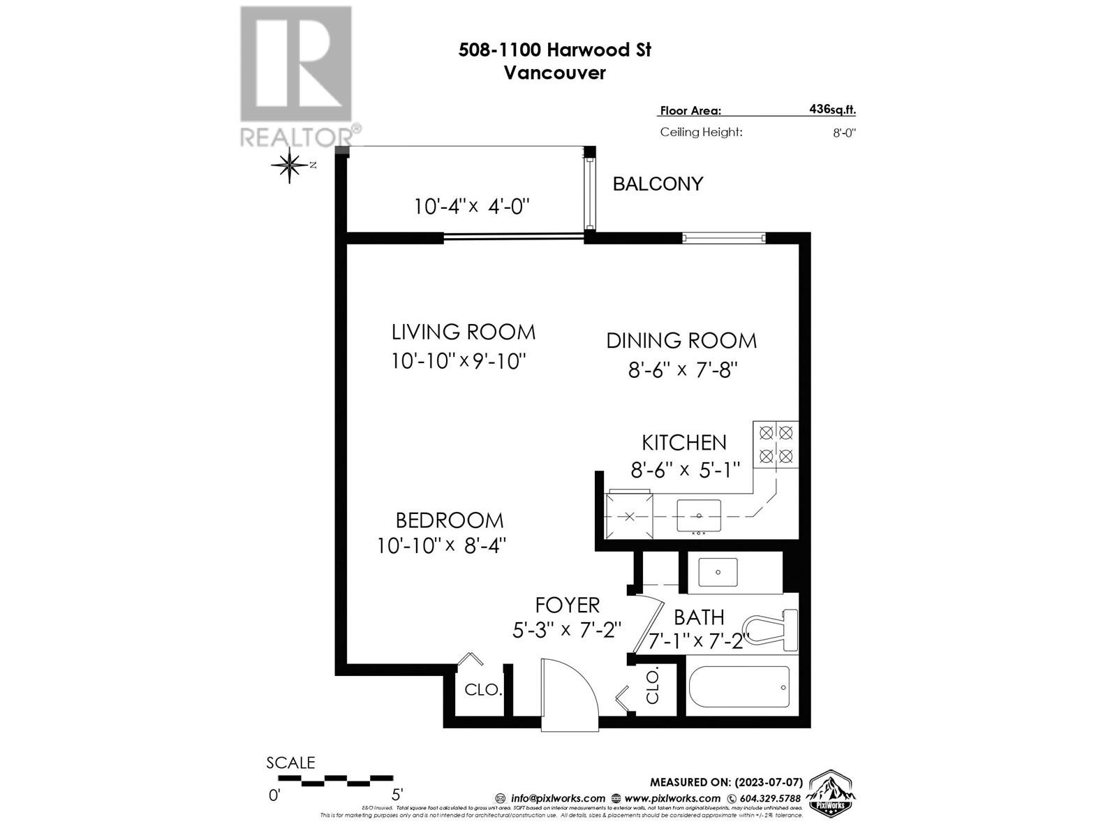 508 1100 Harwood Street, Vancouver, British Columbia  V6E 1R7 - Photo 2 - R2812450