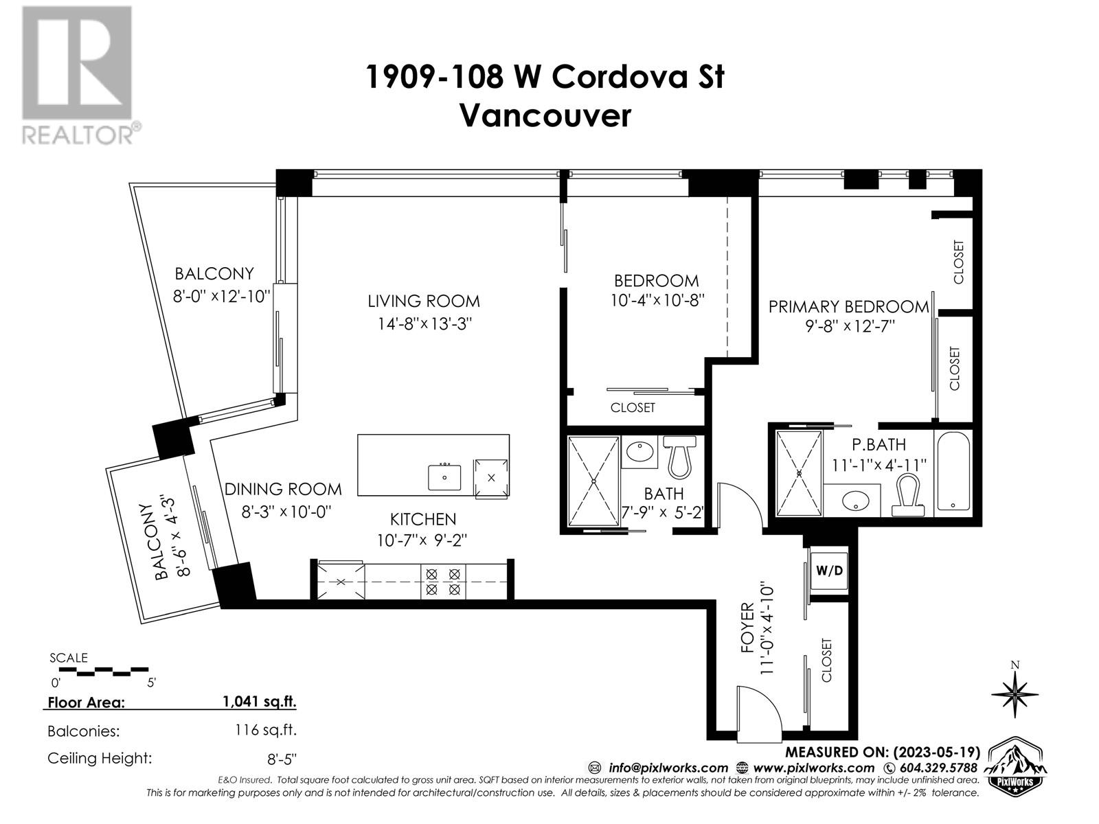 1909 108 W Cordova Street, Vancouver, British Columbia  V6B 0G5 - Photo 28 - R2814891