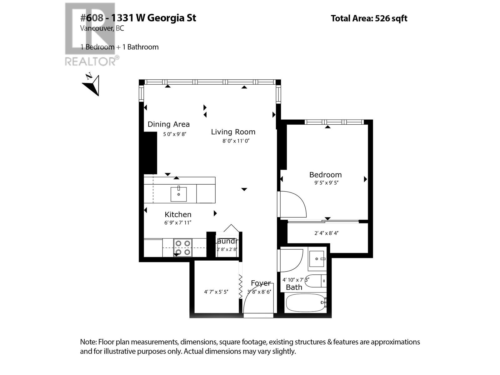 608 1331 W Georgia Street, Vancouver, British Columbia  V6E 4P1 - Photo 12 - R2814062