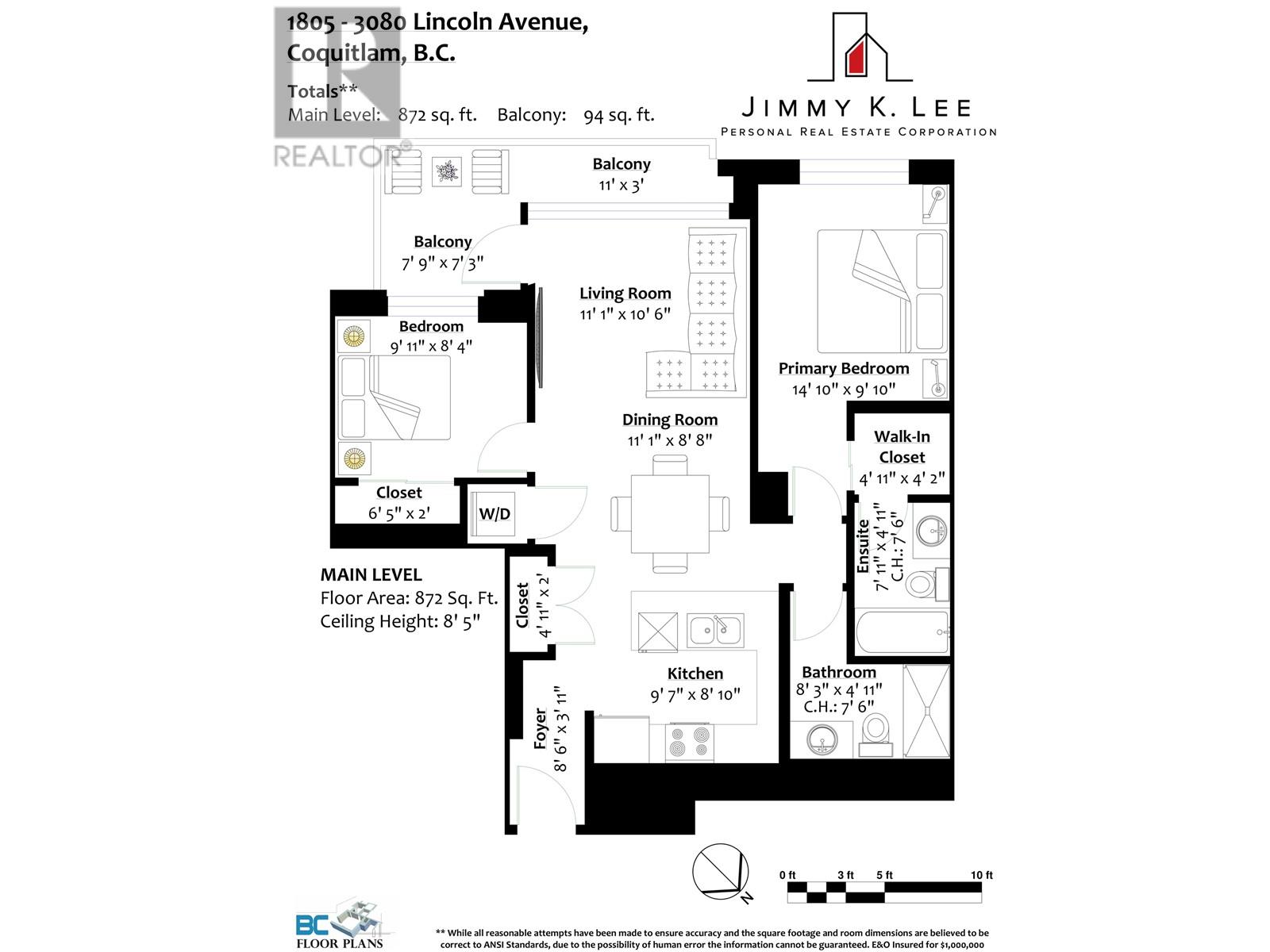 1805 3080 Lincoln Avenue, Coquitlam, British Columbia  V3B 0L9 - Photo 22 - R2816449