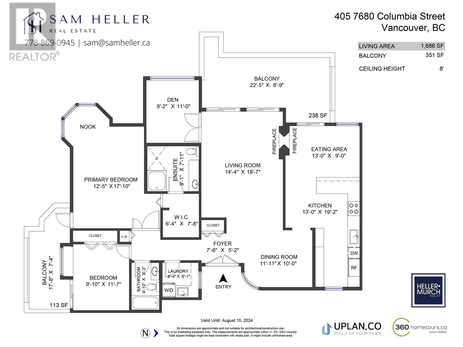 405 7680 Columbia Street, Vancouver, British Columbia  V5X 4S9 - Photo 3 - R2820028