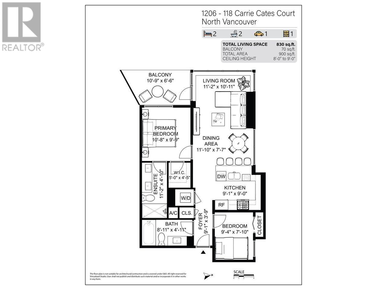 1206 118 Carrie Cates Court, North Vancouver, British Columbia  V7L 0B2 - Photo 33 - R2804683