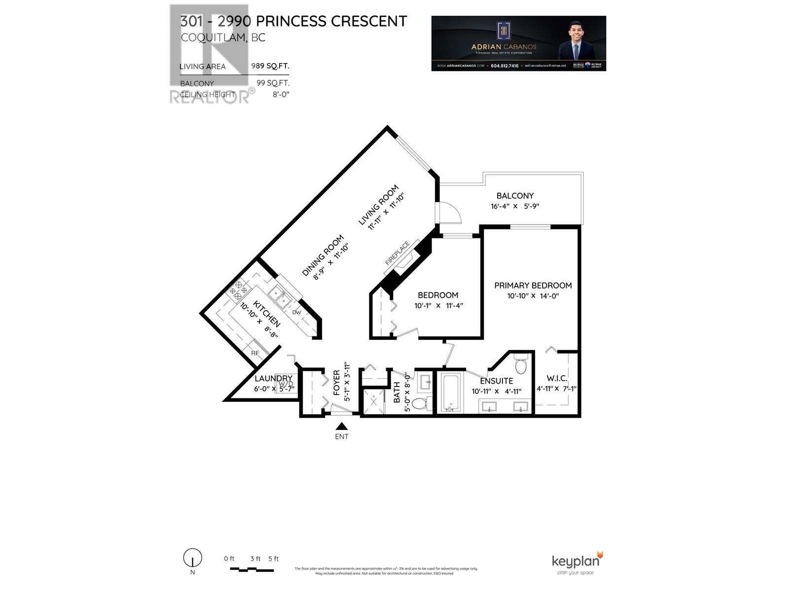 301 2990 Princess Crescent, Coquitlam, British Columbia  V3B 7R3 - Photo 4 - R2824896