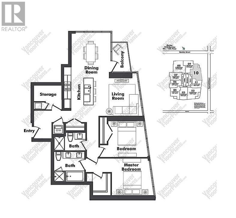 1210 1028 Barclay Street, Vancouver, British Columbia  V6E 0B1 - Photo 2 - R2825599