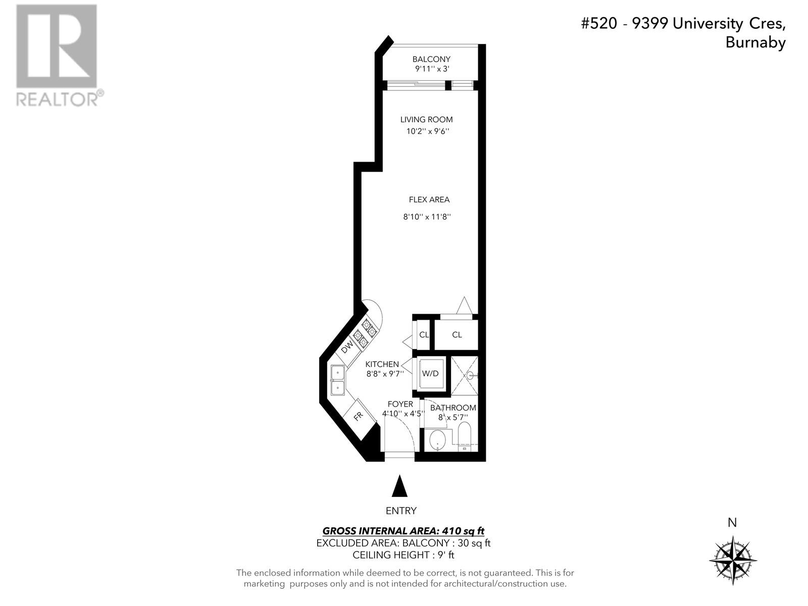 520 9339 University Crescent, Burnaby, British Columbia  V5A 4Y1 - Photo 16 - R2825803