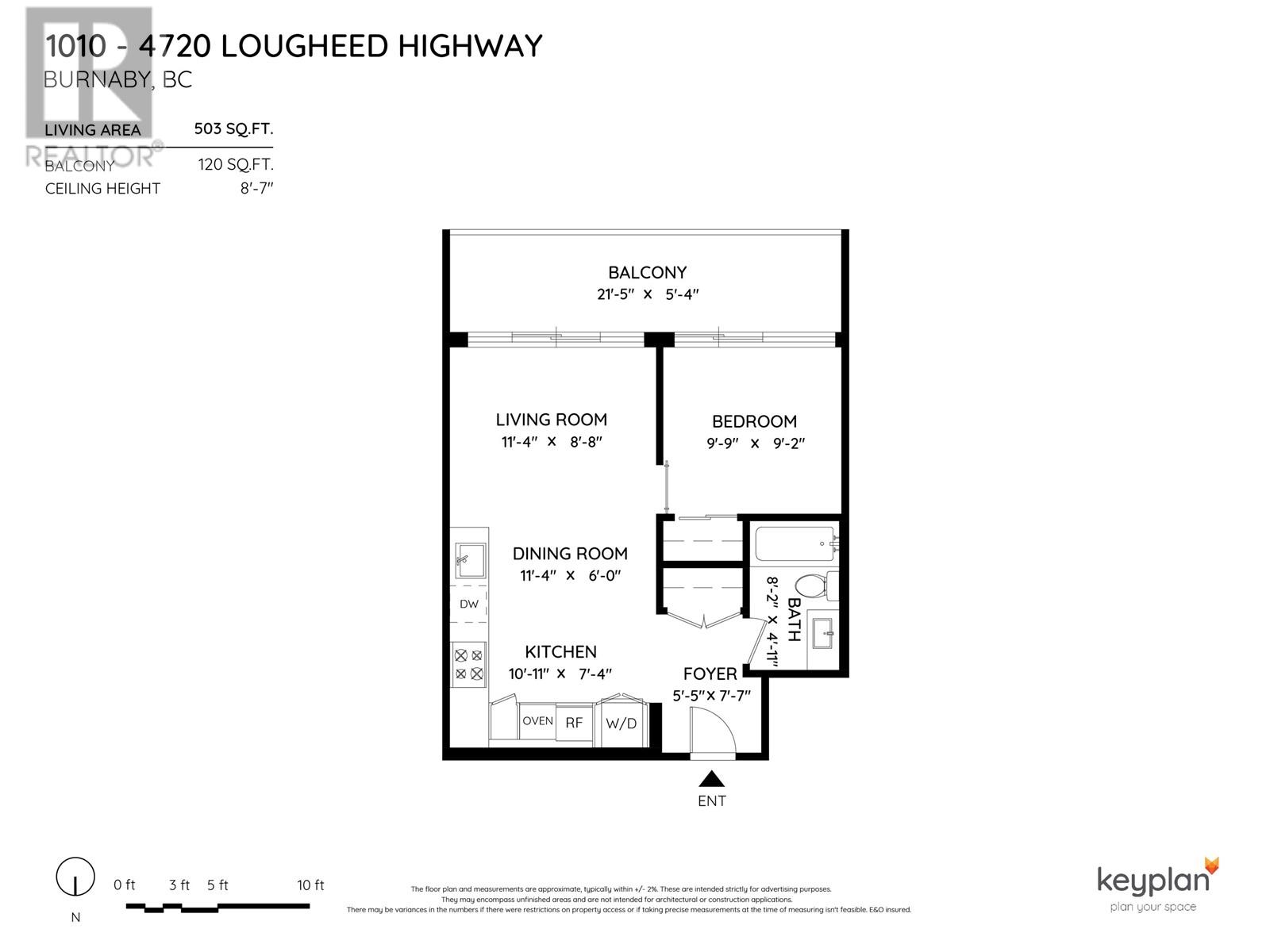 1010 4720 Lougheed Highway, Burnaby, British Columbia  V5C 0M8 - Photo 33 - R2825650