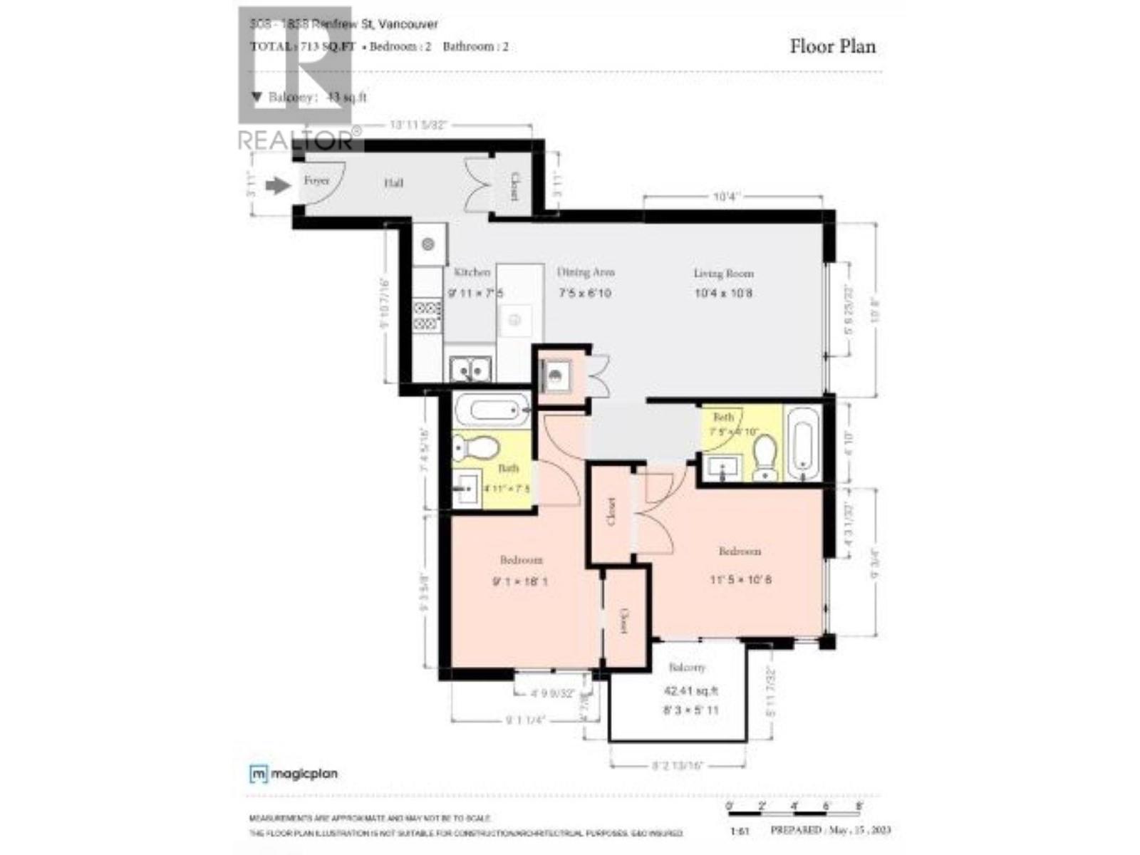 308 1838 Renfrew Street, Vancouver, British Columbia  V5M 3H9 - Photo 5 - R2825909