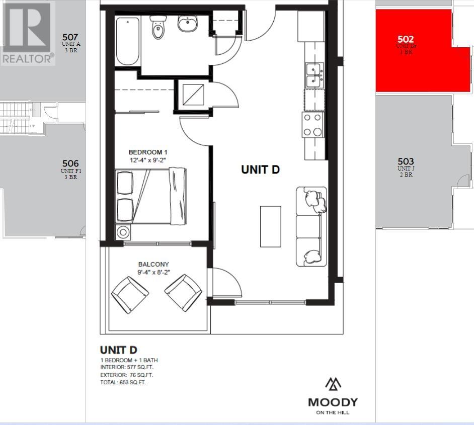 502 232 Sixth Street, New Westminster, British Columbia  V3X 0H2 - Photo 5 - R2819999