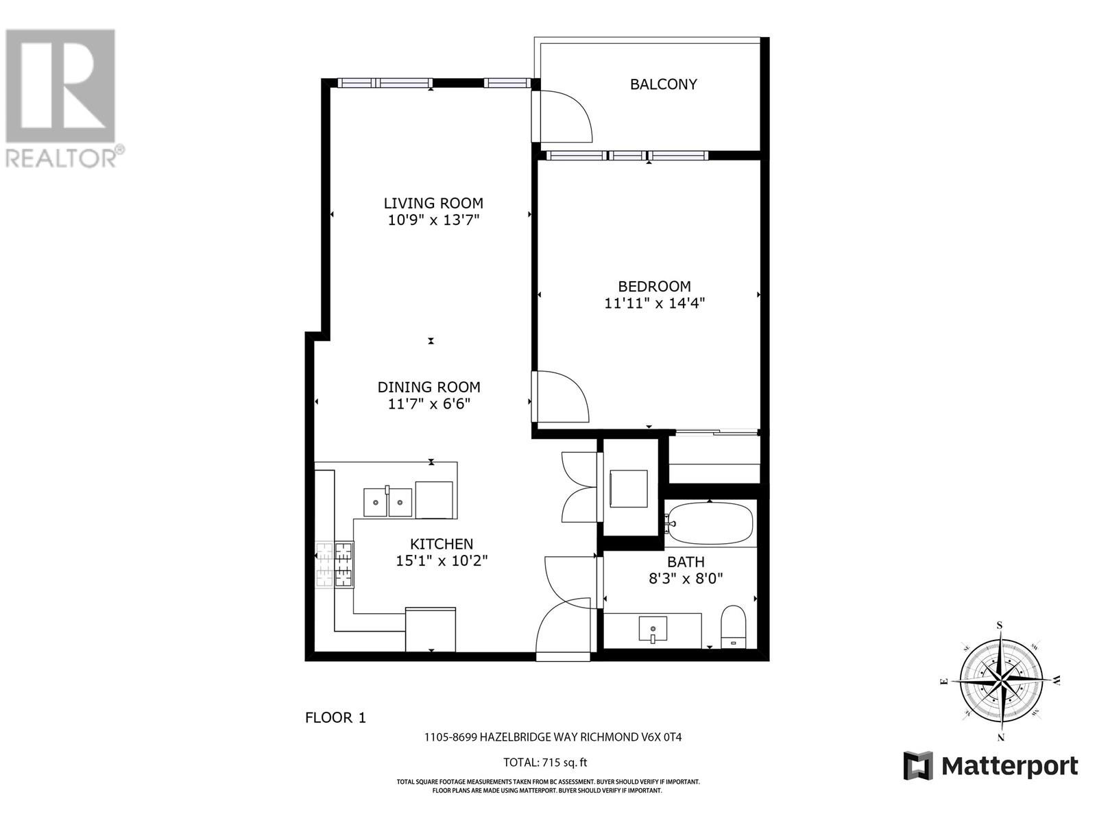 1105 8699 Hazelbridge Way, Richmond, British Columbia  V6X 0T4 - Photo 31 - R2826355