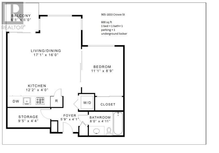 905 1833 Crowe Street, Vancouver, British Columbia  V5Y 0A2 - Photo 17 - R2826700
