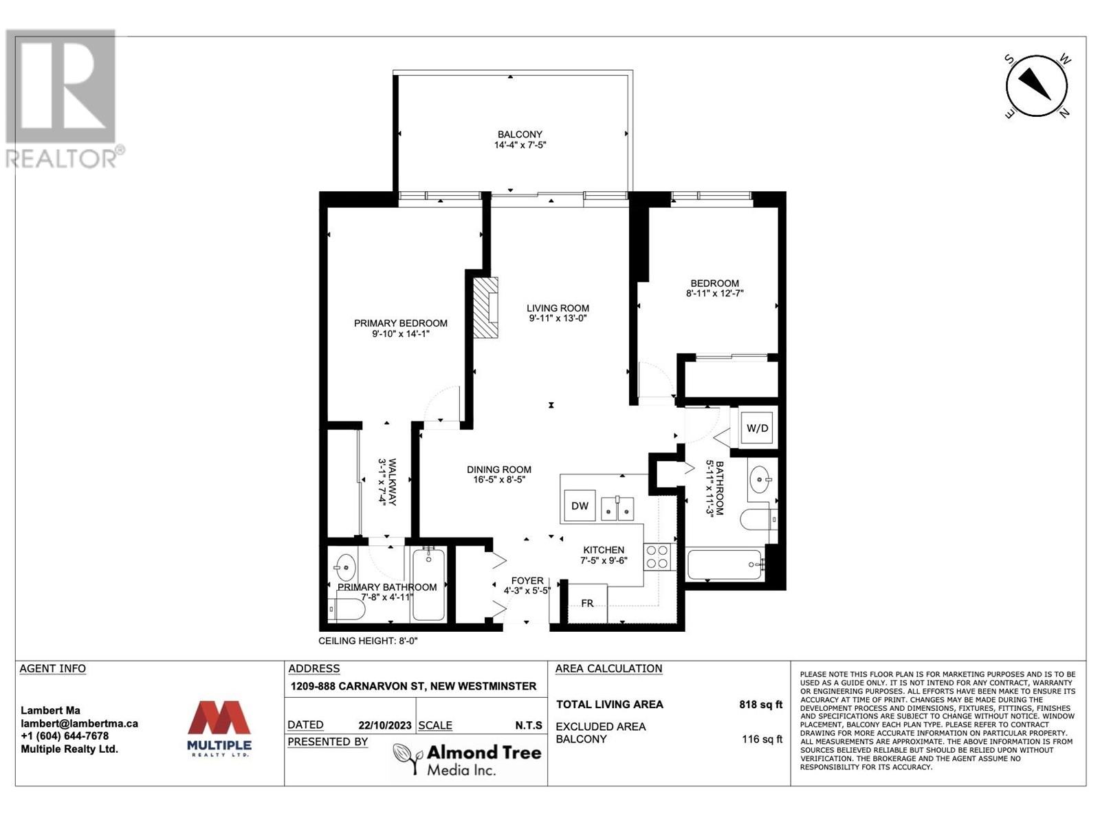 1209 888 Carnarvon Street, New Westminster, British Columbia  V3M 0C6 - Photo 30 - R2826623