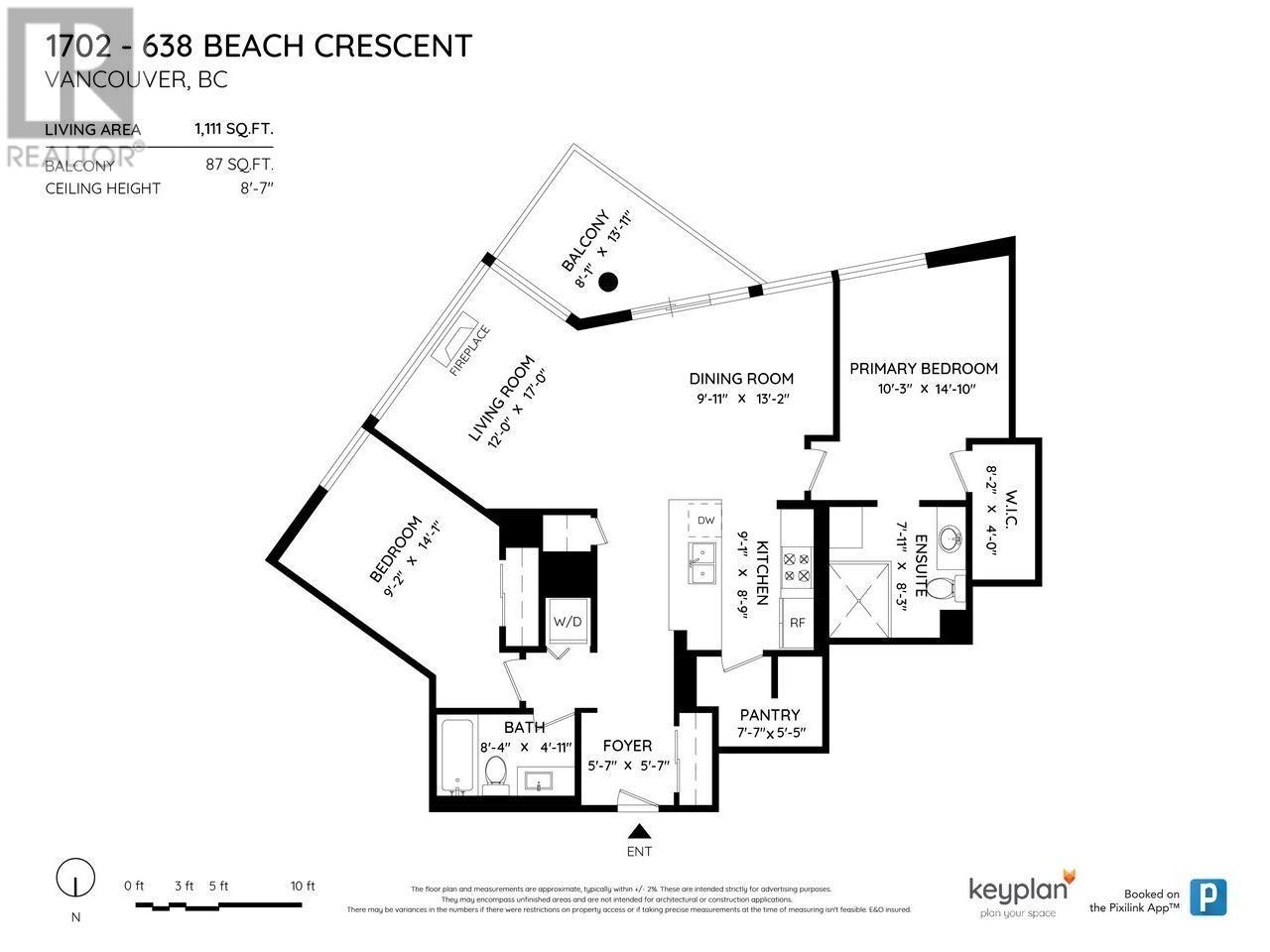 1702 638 Beach Crescent, Vancouver, British Columbia  V6Z 3H4 - Photo 25 - R2824941