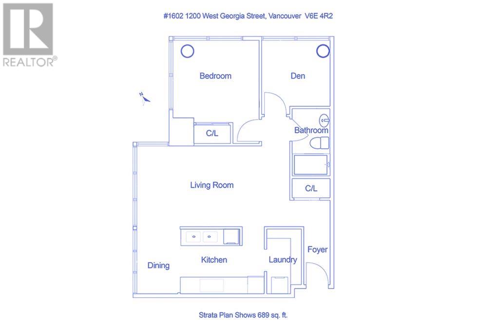 1602 1200 W Georgia Street, Vancouver, British Columbia  V6E 4R2 - Photo 14 - R2827332
