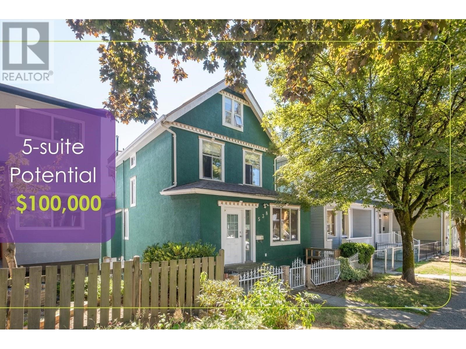 538 UNION STREET, vancouver, British Columbia