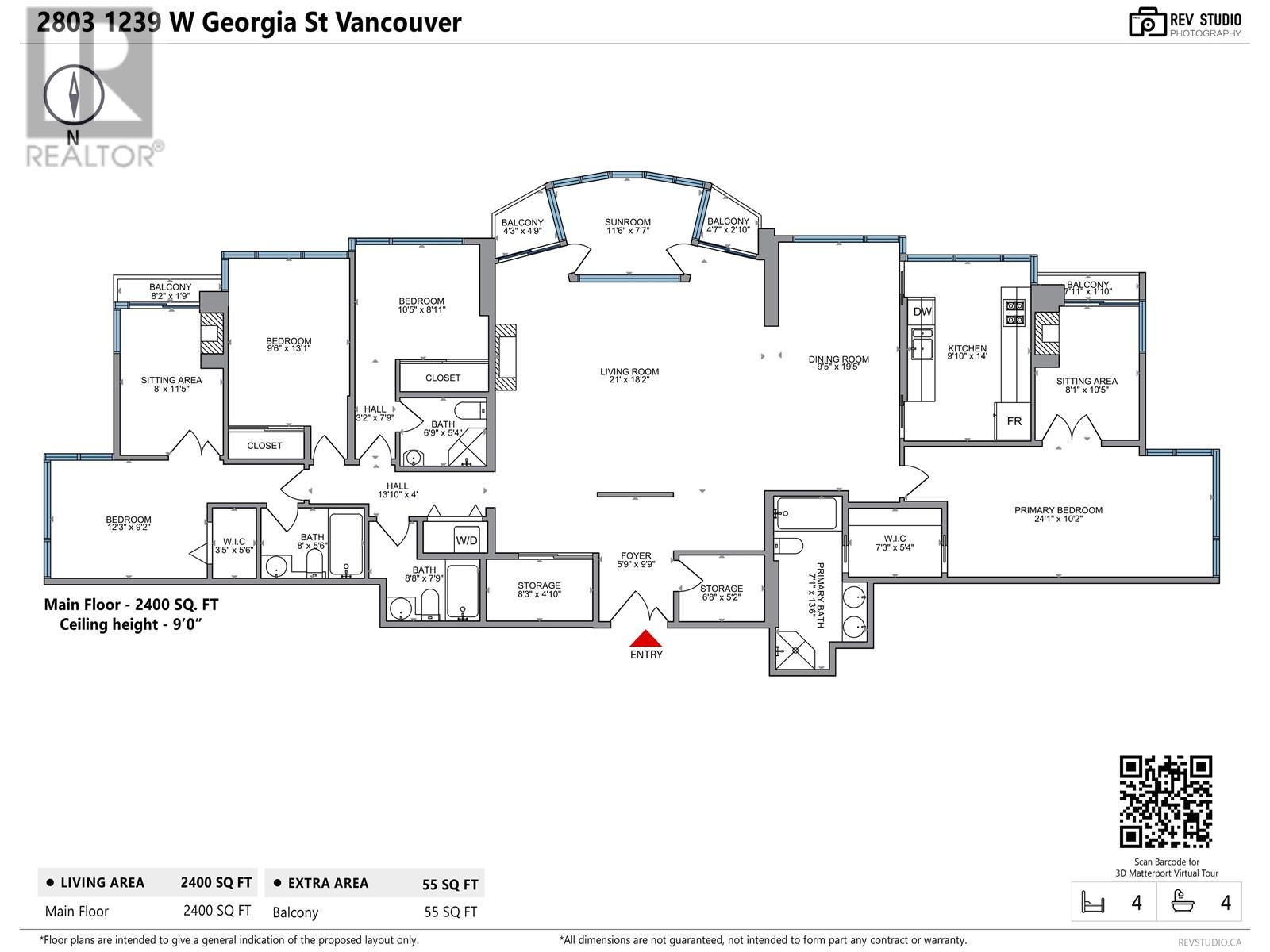 2803 1239 W Georgia Street, Vancouver, British Columbia  V6E 4R8 - Photo 13 - R2827815