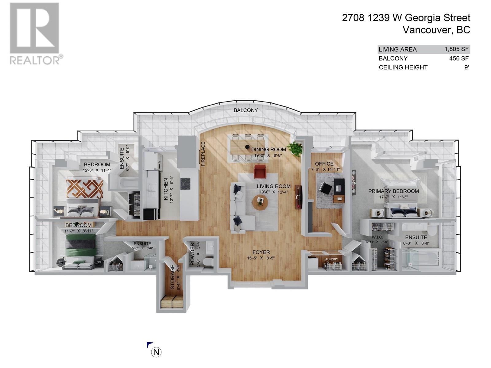 2708 1239 W Georgia Street, Vancouver, British Columbia  V6E 4R8 - Photo 39 - R2827645