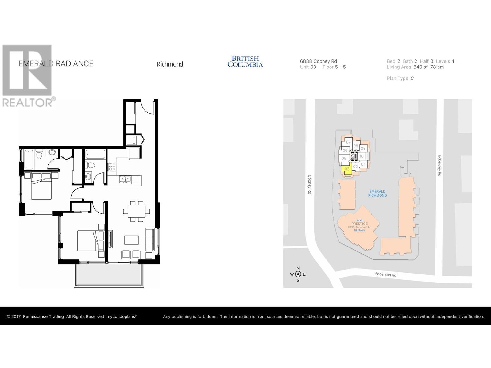 703 6888 Cooney Road, Richmond, British Columbia  V6Y 0E1 - Photo 2 - R2811268