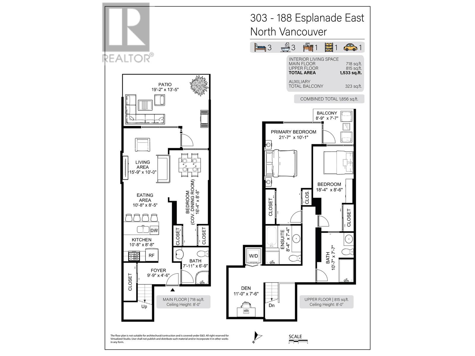 303 188 E Esplanade, North Vancouver, British Columbia  V7L 4Y1 - Photo 2 - R2804113