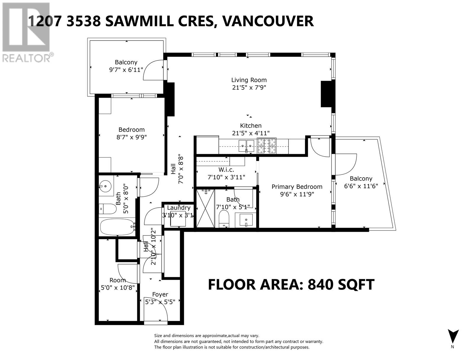 1207 3538 Sawmill Crescent, Vancouver, British Columbia  V5S 0J8 - Photo 30 - R2828230