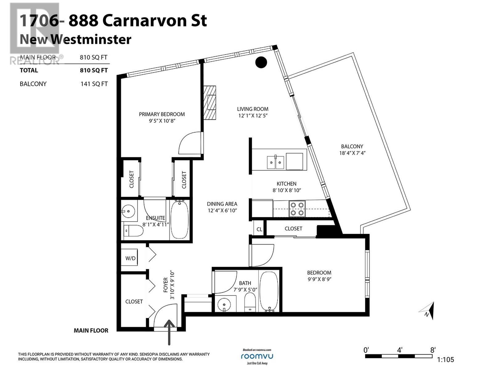 1706 888 Carnarvon Street, New Westminster, British Columbia  V3M 0C6 - Photo 21 - R2828108