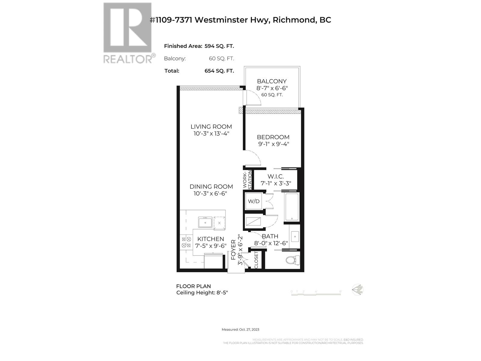1109 7371 Westminster Highway, Richmond, British Columbia  V6X 0B4 - Photo 23 - R2828612