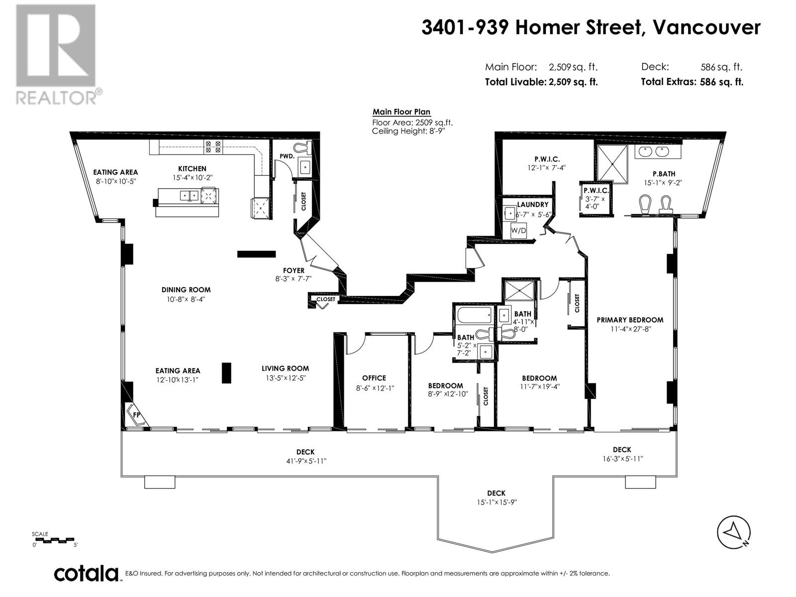 3401 939 Homer Street, Vancouver, British Columbia  V6B 2W6 - Photo 15 - R2829095