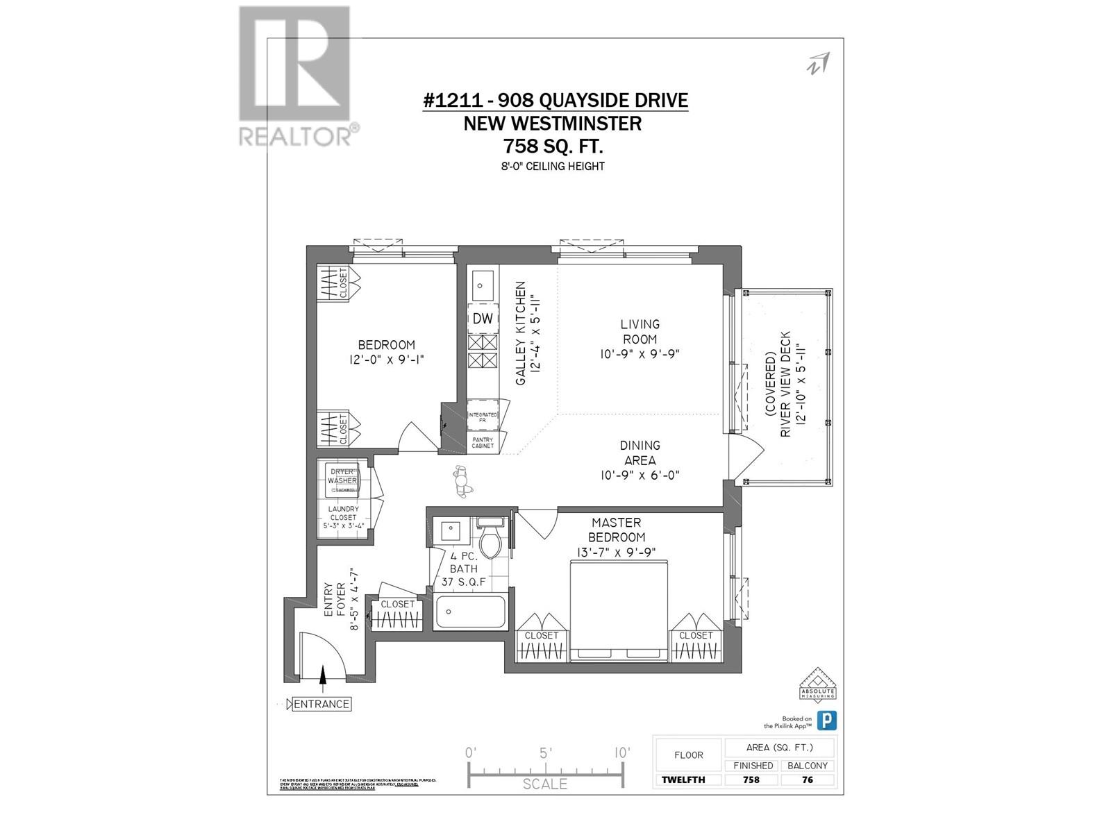 1211 908 Quayside Drive, New Westminster, British Columbia  V3M 0L4 - Photo 21 - R2829968