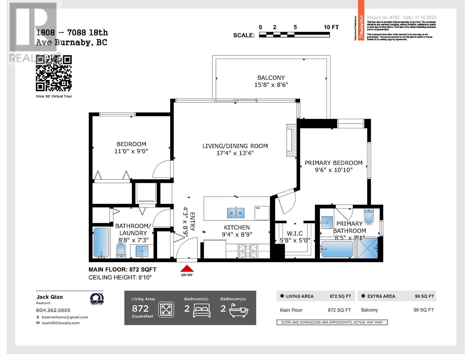 1808 7088 18TH AVENUE, burnaby, British Columbia V3N0A2