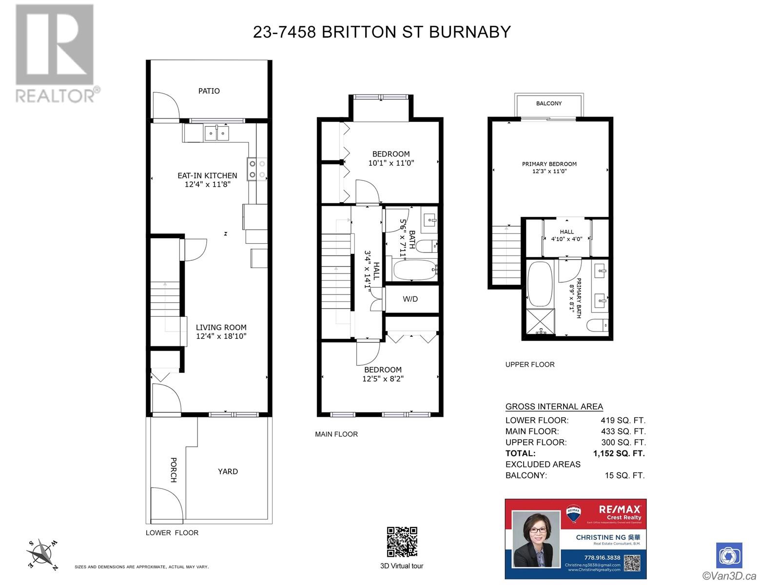 Listing Picture 34 of 34 : 23 7458 BRITTON STREET, Burnaby / 本拿比 - 魯藝地產 Yvonne Lu Group - MLS Medallion Club Member