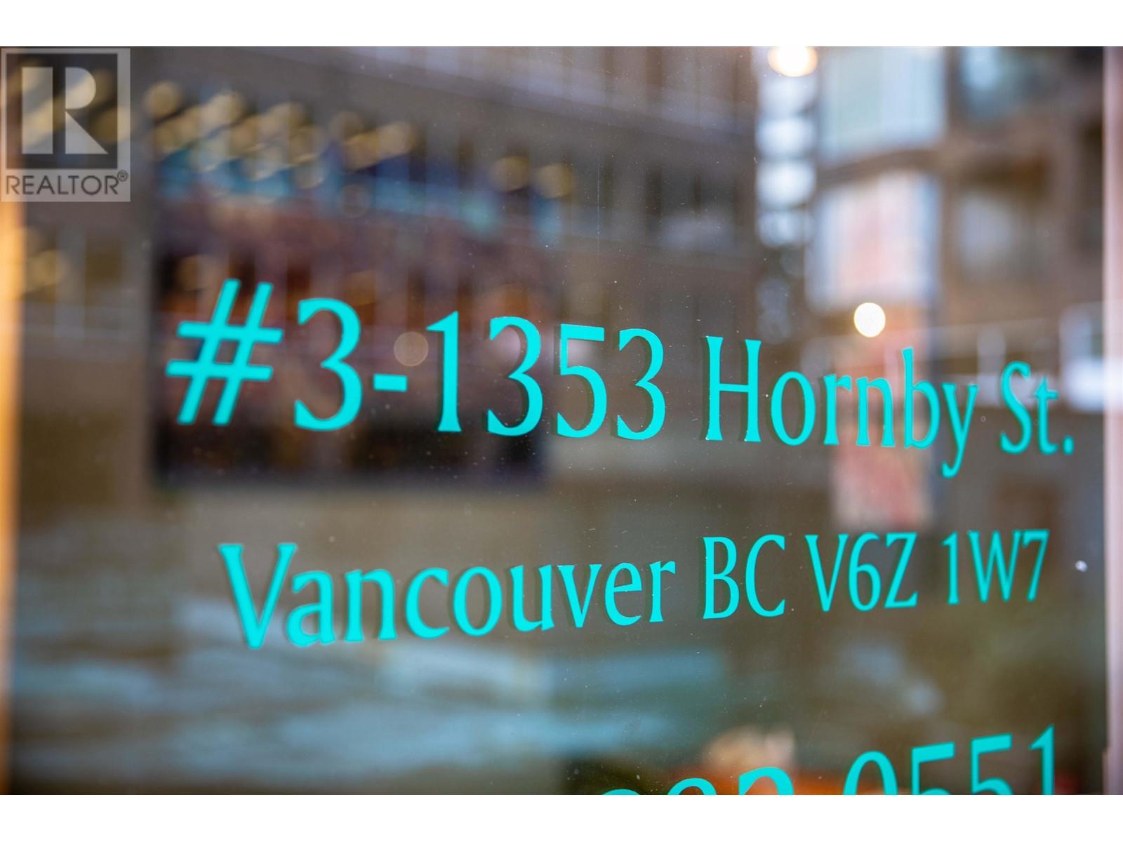 3 1353 HORNBY STREET, vancouver, British Columbia