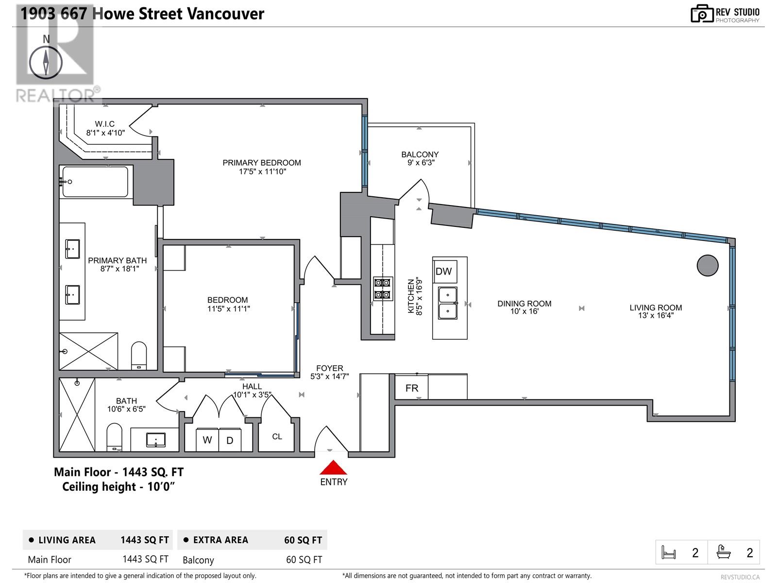 1903 667 Howe Street, Vancouver, British Columbia  V6C 0B5 - Photo 2 - R2846188
