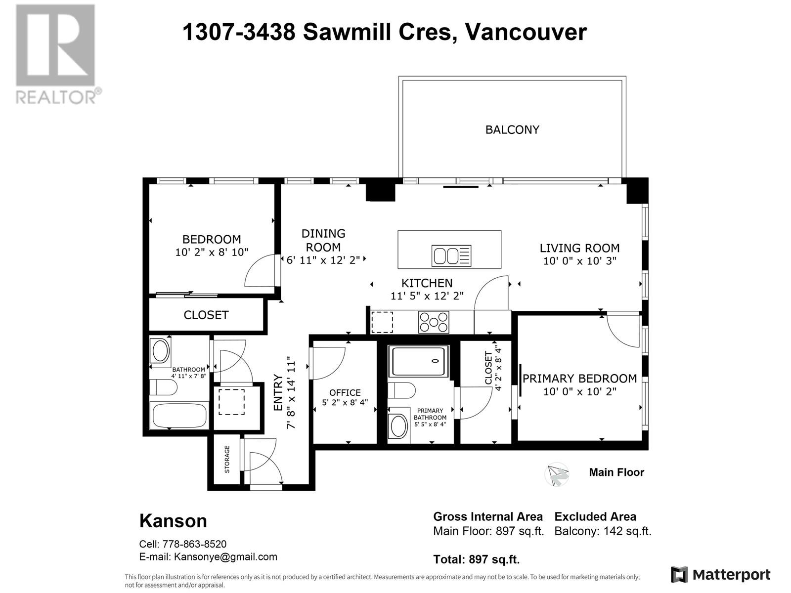 Listing Picture 22 of 22 : 1307 3438 SAWMILL CRESCENT, Vancouver / 溫哥華 - 魯藝地產 Yvonne Lu Group - MLS Medallion Club Member
