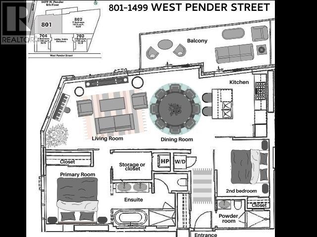 801 1499 W Pender Street, Vancouver, British Columbia  V6G 0A7 - Photo 23 - R2850149