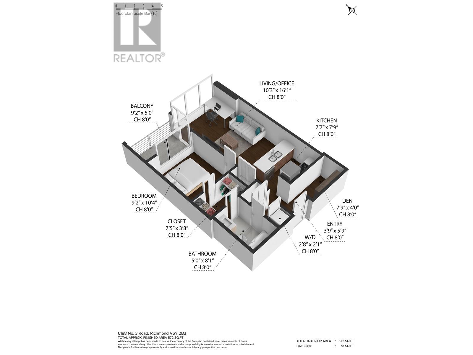 1605 6188 No 3 Road, Richmond, British Columbia  V6Y 0J3 - Photo 24 - R2851320