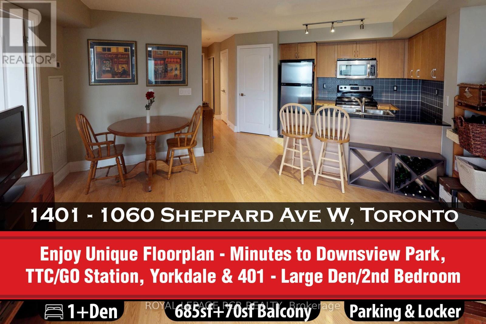 #1401 -1060 Sheppard Ave W, Toronto, Ontario  M3J 0G7 - Photo 1 - W8094426